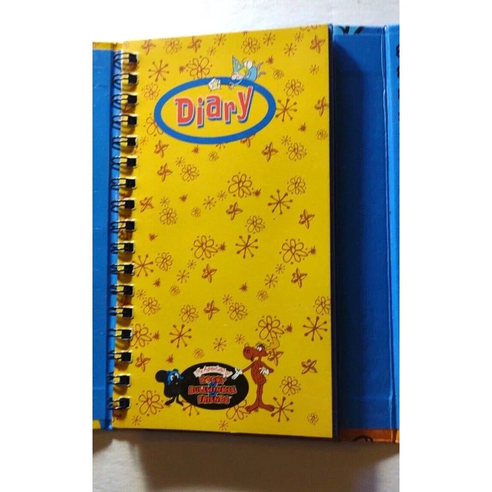 Adventures Of Rocky And Bullwinkle Vintage Organizer Licensed Diary Notes 1980's
